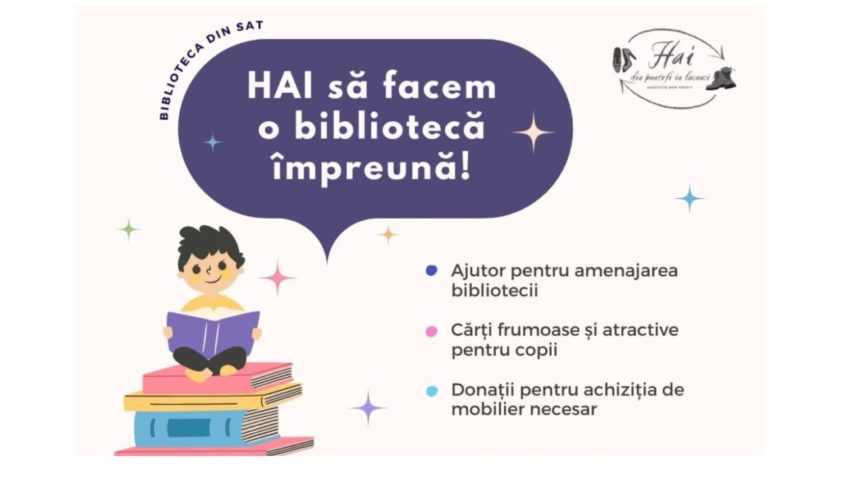 Apel pentru amenajarea unei biblioteci în satul sibian Cașolț