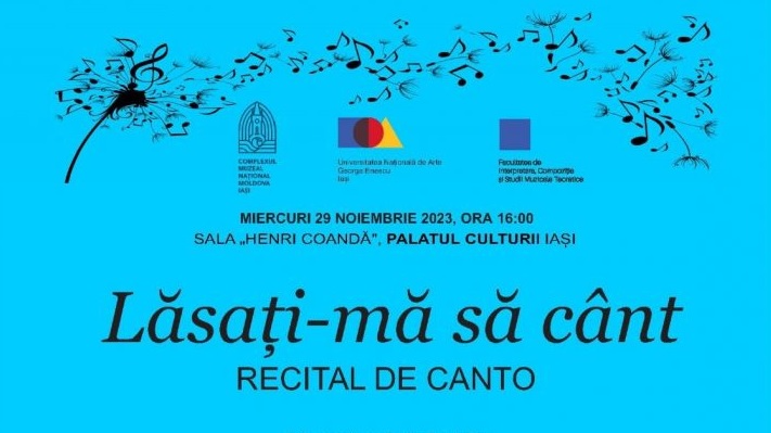 IAȘI: „Lăsați-mă să cânt”, recital de canto