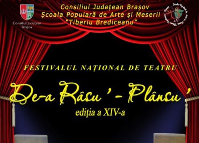 BRAȘOV: Festivalul Național de Teatru „De-a râsu’ – plânsu’”, la Școala Populară de Arte și Meserii