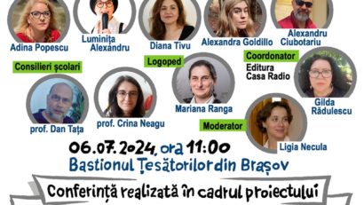 De ce să le citim copiilor? Conferință organizată la Bastionul Țesătorilor din Brașov