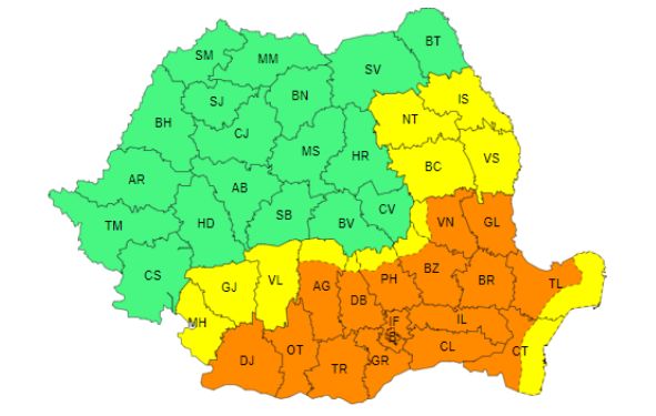 ANM a extins avertizarea meteo de caniculă