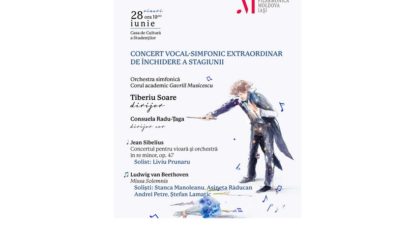 IAȘI: Concert vocal-simfonic extraordinar de închidere a stagiunii la Filarmonica Moldova