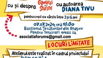 Diana Tivu îi invită pe copii la un atelier de lectură publică