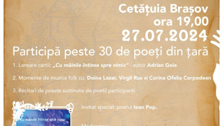 Cetatea Poeziei, la Cetățuia Brașovului