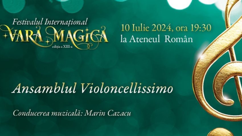 Festivalul Vara Magică 2024: Ansamblul Violoncellissimo, pe scena Ateneul Român