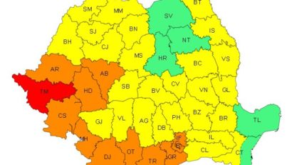 Avertizări meteo de caniculă, în aproape toată țara