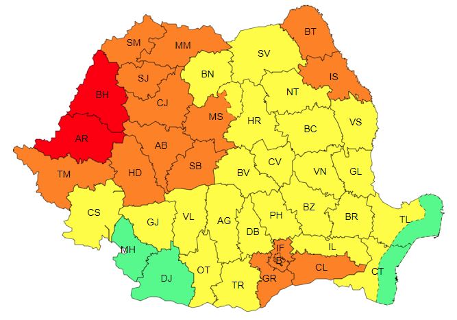 ANM: Valul de caniculă va persista marţi şi miercuri, în întreaga ţară