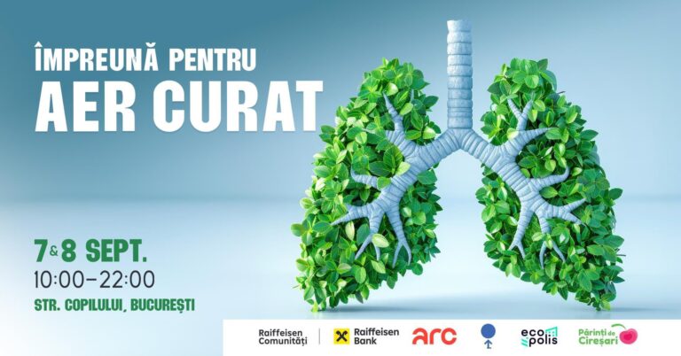 „Împreună pentru Aer Curat”, în weekendul 7-8 septembrie