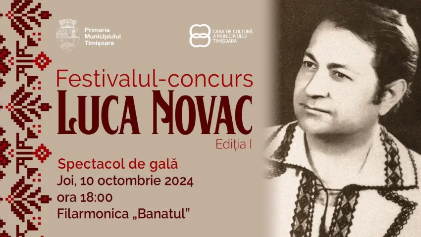 Festivalul – concurs „Luca Novac”, în octombrie