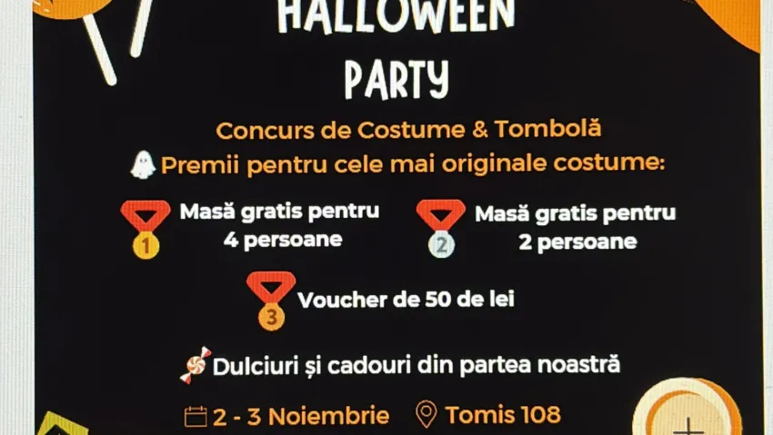 O petrecere de Halloween va avea loc pe bulevardul Tomis din Constanța