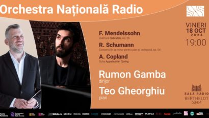 Dirijorul Rumon Gamba și pianistul Teo Gheorghiu, invitați speciali la Sala Radio