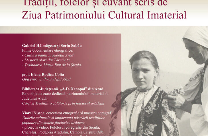 Ziua Patrimoniului Cultural Imaterial, marcată la Arad