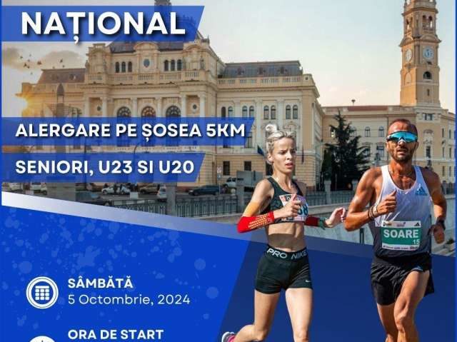 Oradea, gazda Campionatului Naţional de Alergare pe Şosea