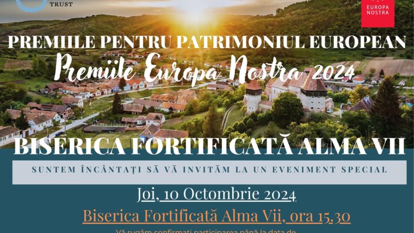 Două biserici din România, câștigătoare la premiile Europa Nostra 2024