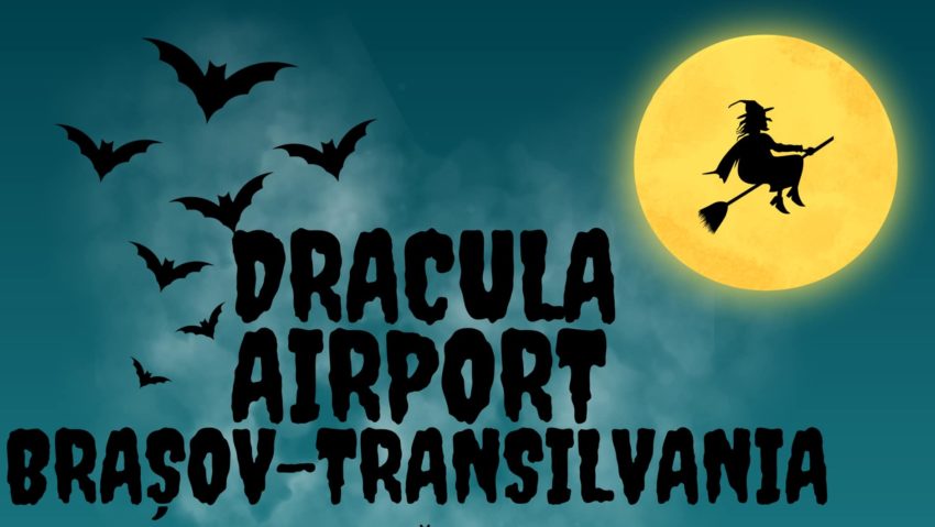 Rebranding de Halloween la Aeroportul Brașov