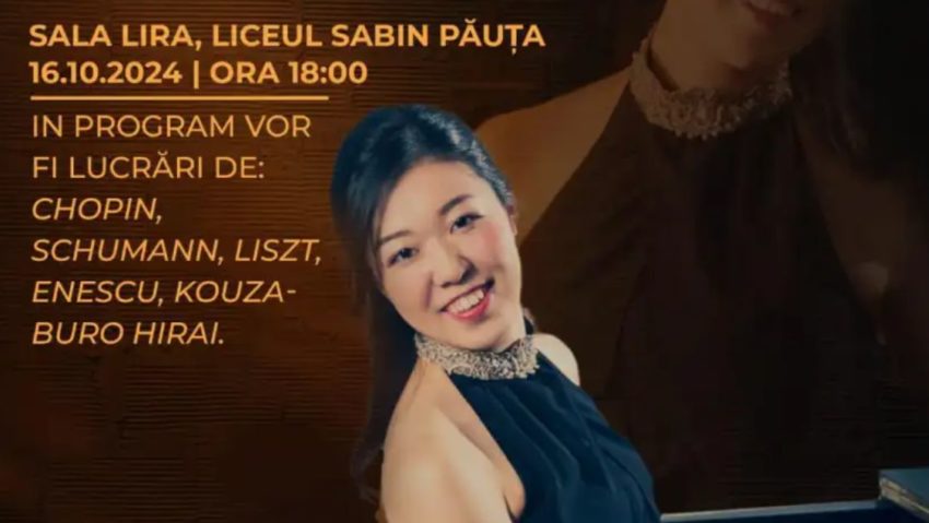 Concert al pianistei japoneză Natsumi Kuboyama, la Reșița