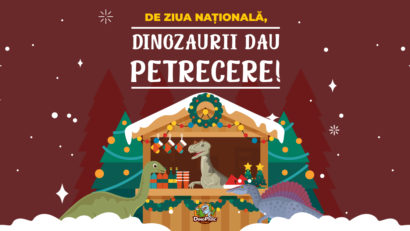 De Ziua Națională, dinozaurii dau petrecere cu mici gigantici, la Dino Parc Râșnov