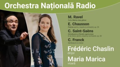 Seară franceză, cu Frédéric Chaslin și Maria Marica, la Sala Radio