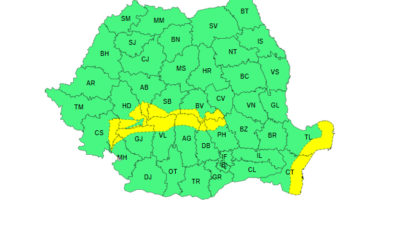 Cod galben de vânt puternic și ninsori: Informarea meteo, valabilă până miercuri