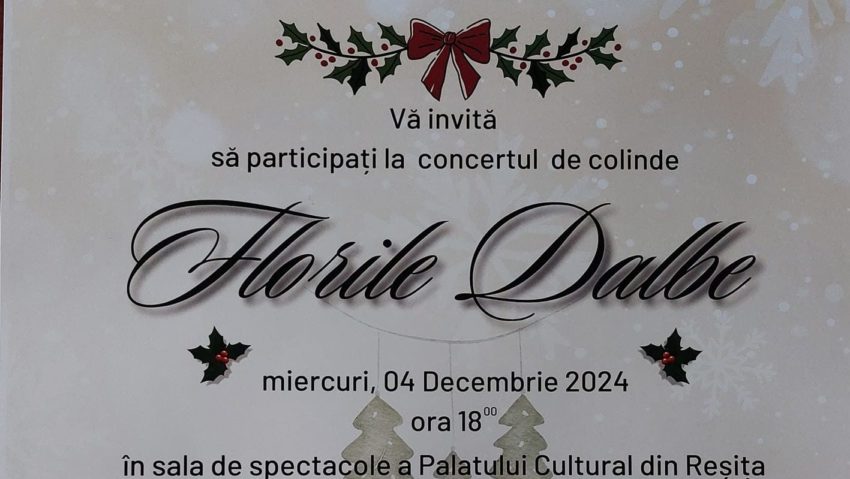 Concert de colinde la Palatul Cultural din Reşiţa