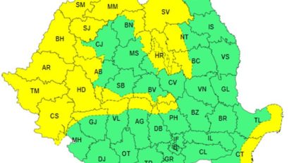 Atenționare meteo de ploi, vânt puternic și ninsori