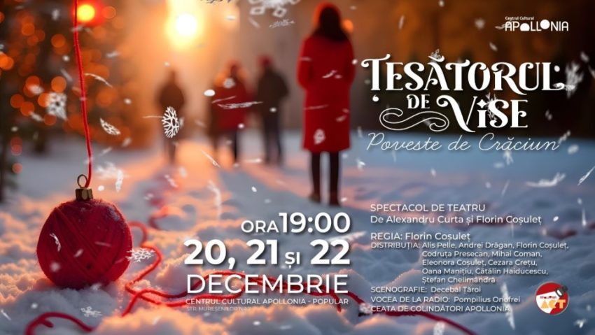 „Țesătorul de Vise – Poveste de Crăciun”, spectacol de teatru la Brașov