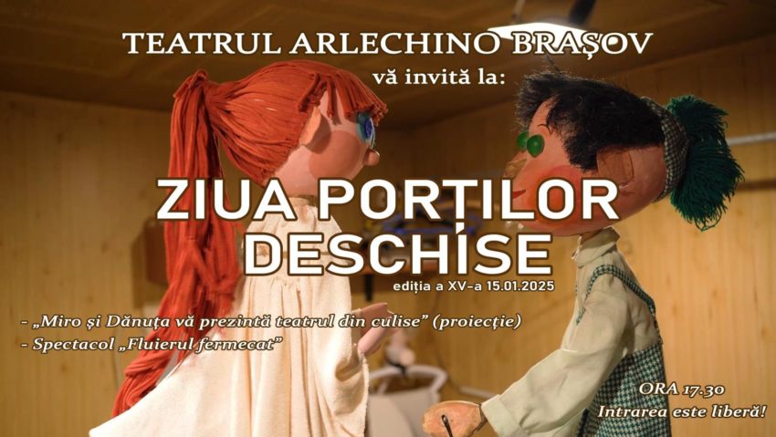 Ziua Porților Deschise, pe 15 ianuarie, la Teatrul Arlechino din Brașov