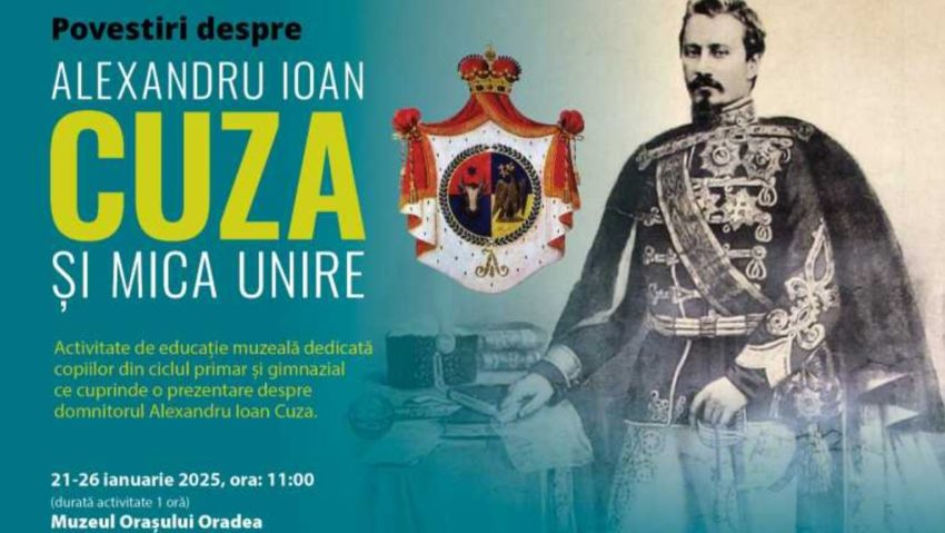 Bihor: Atelier de educație muzeală despre Alexandru Ioan Cuza și Mica Unire