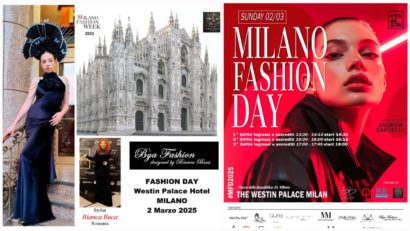 Designerul vestimentar Bianca Bucă, pe podiumul Milano Fashion Week