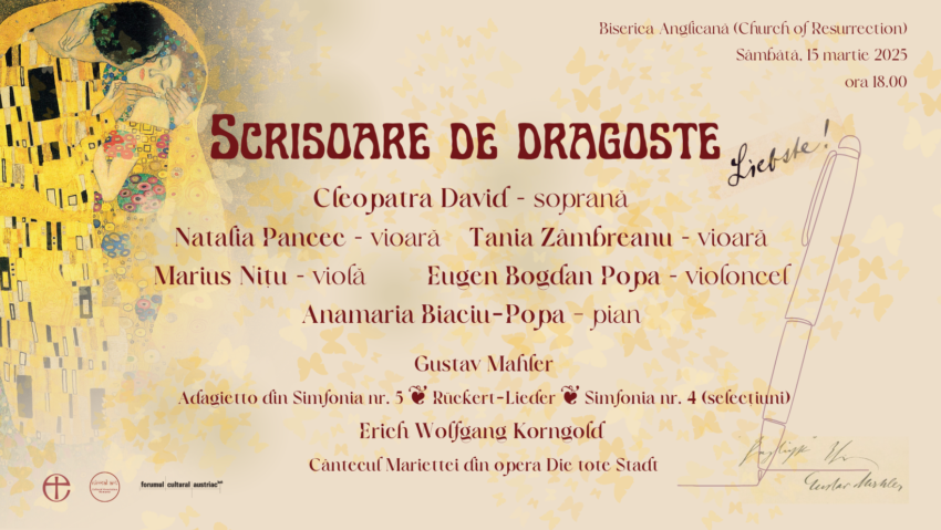 „Scrisoare de dragoste”, concert extraordinar la Biserica Anglicană din București