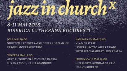 Festival de jazz, între 8 și 11 mai, la Biserica Lutherană din Capitală